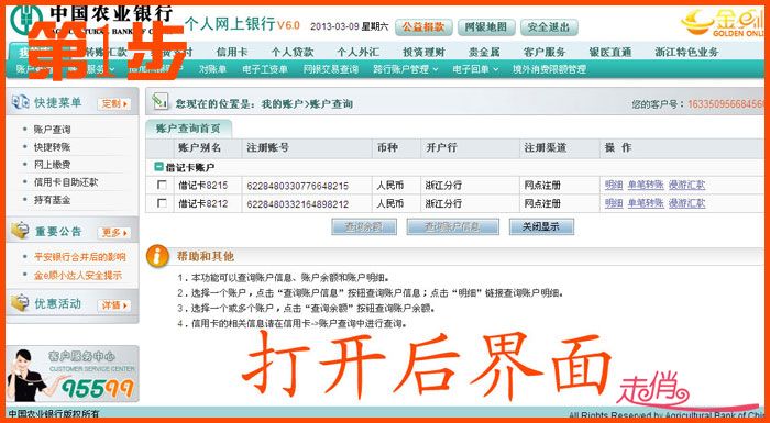 如何通过农行网上银行(网银)转帐到走俏免费农