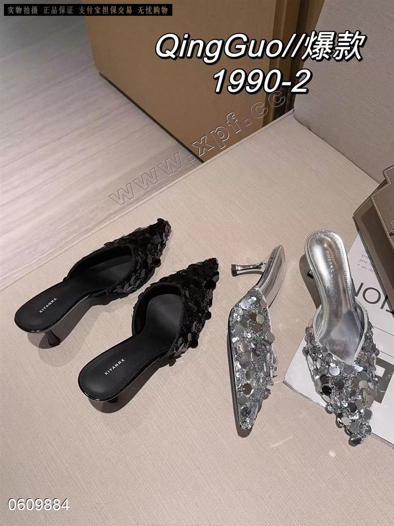M998包头亮片拖鞋