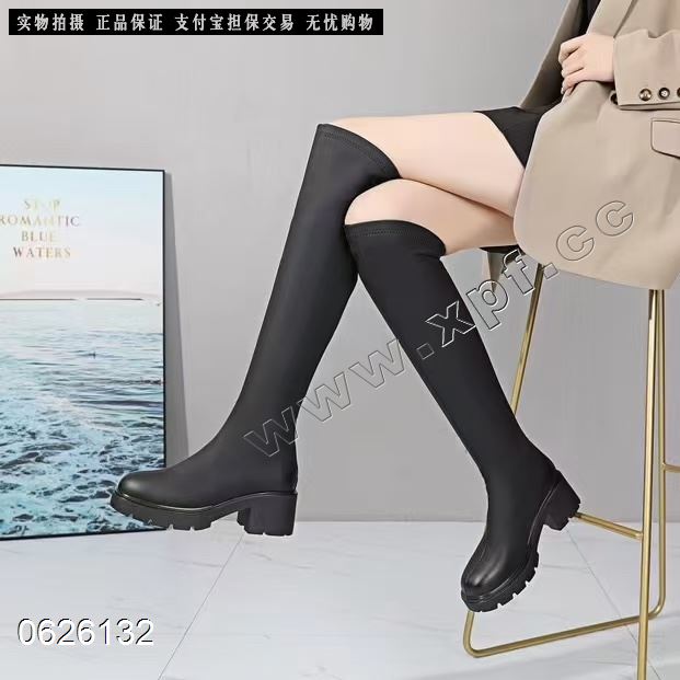 加绒过膝长靴5591-17