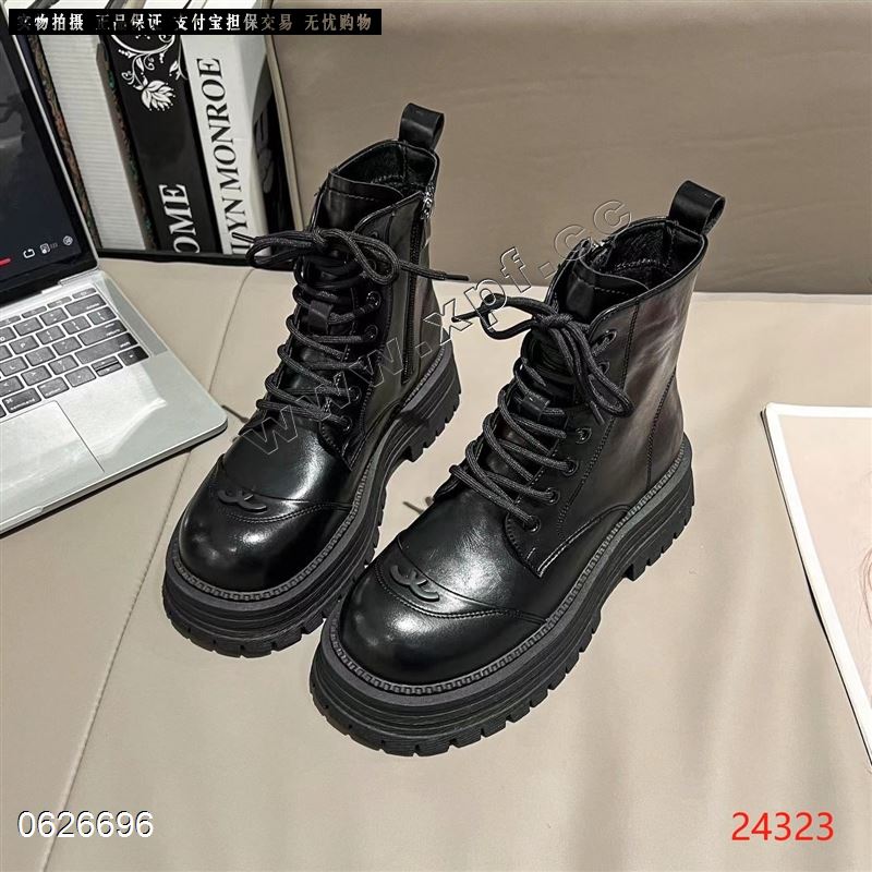 复古爆款糸带马丁靴24323   加绒
