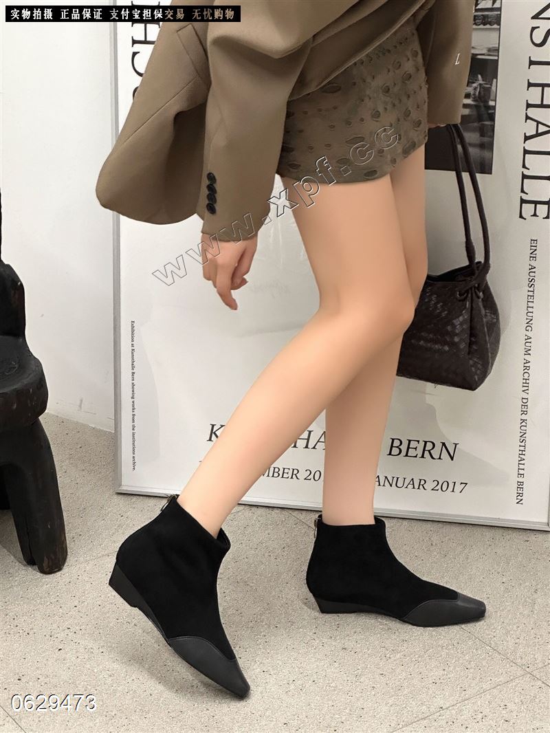 小CK  绒里短靴