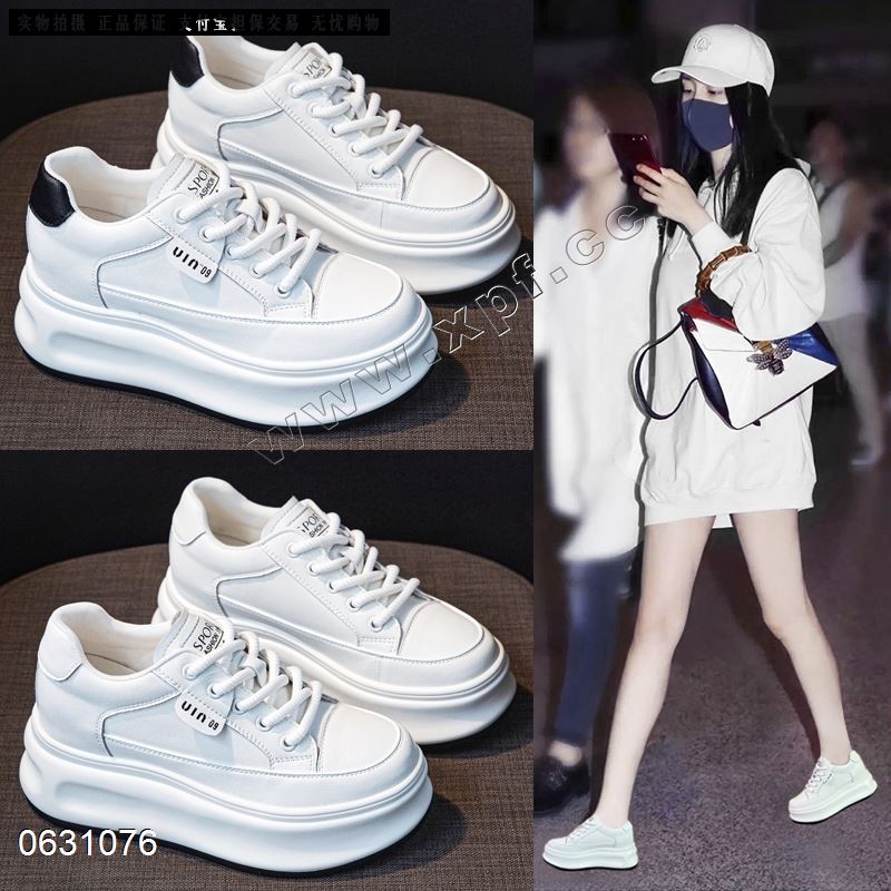 新款休闲鞋6030-1 绒里 跟高：6CM+2CM