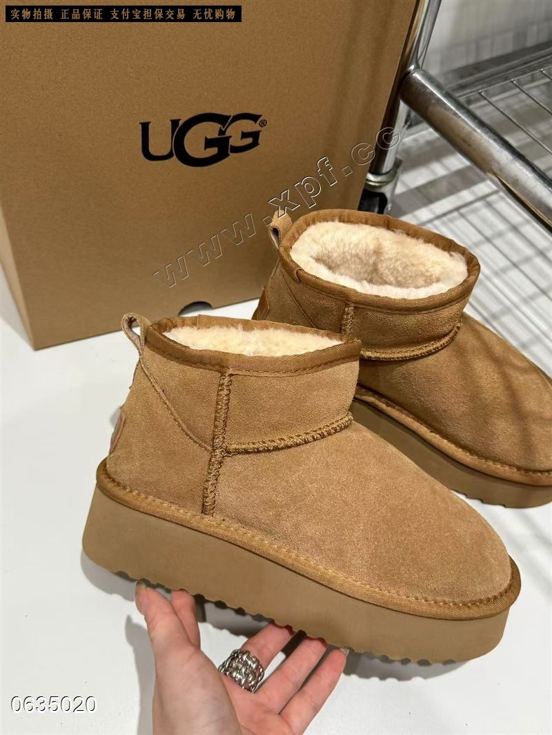 UGG原标原盒周冬雨厚底雪地靴