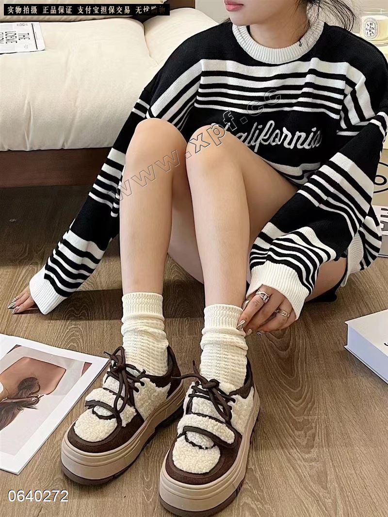 羊羔毛休闲鞋