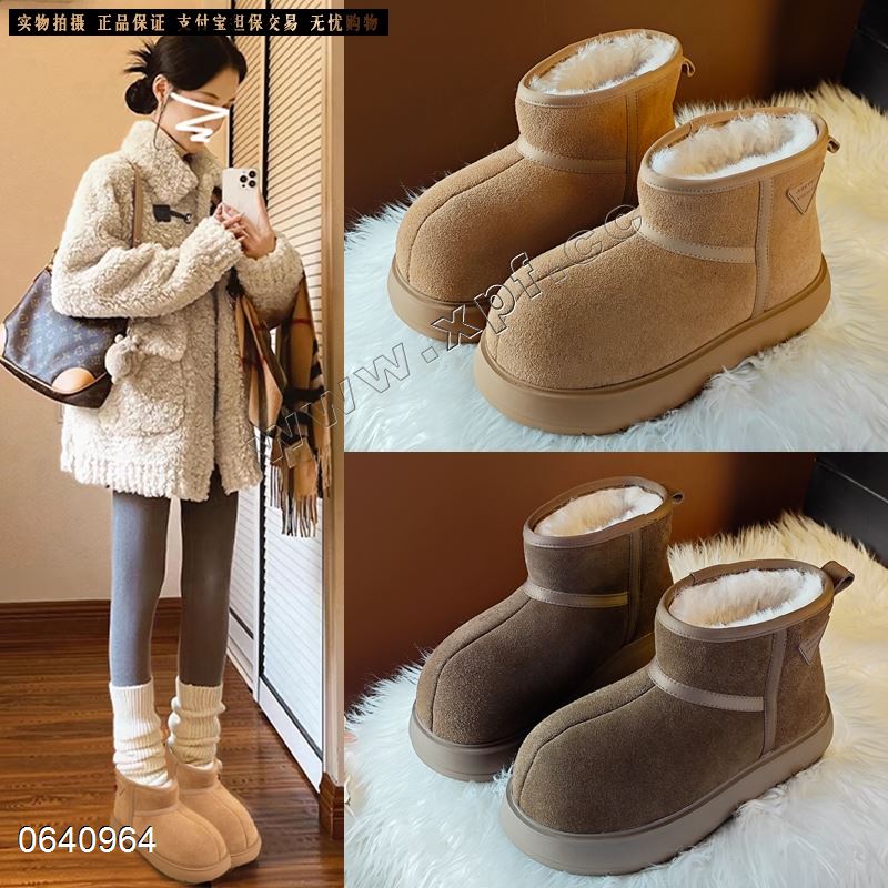爆款卡皮巴拉加绒加厚雪地鞋1720