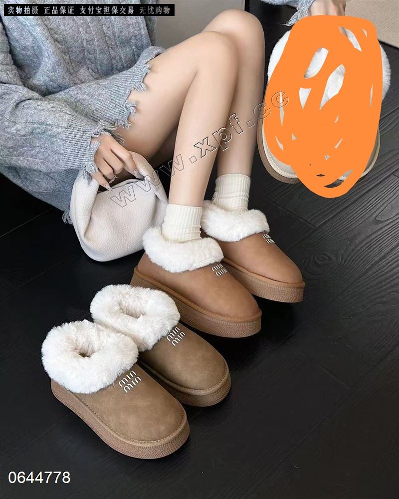 潘多拉 厚底雪地靴
