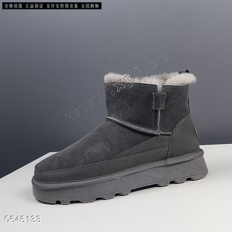 皮毛一体男士雪地靴 A388