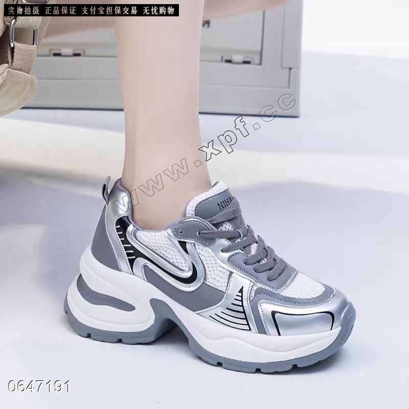 赵露思同款老爹鞋女厚底增高小个子运动鞋女显脚小8089