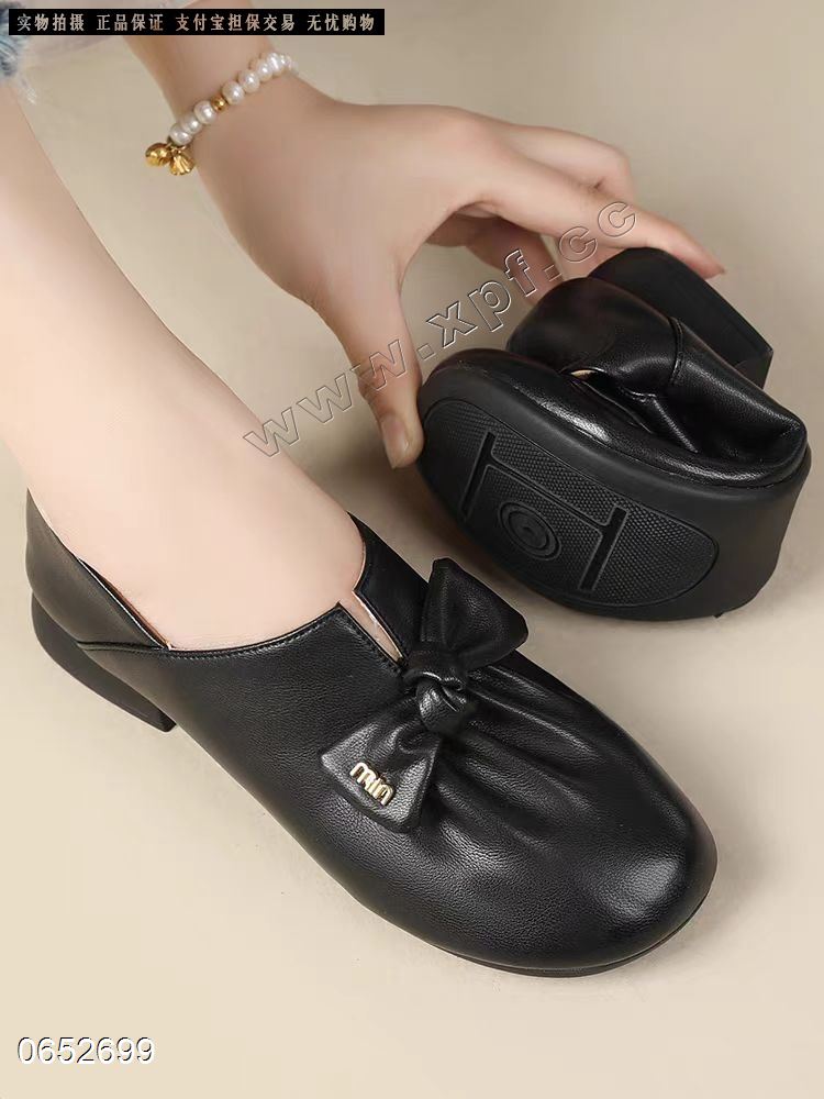 头层羊皮单鞋
