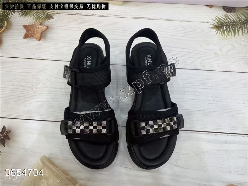 爆款水钻休闲拖鞋