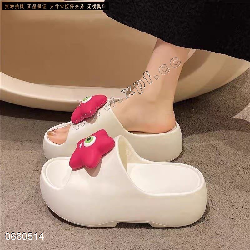 增高可爱搞怪眼睛女凉拖