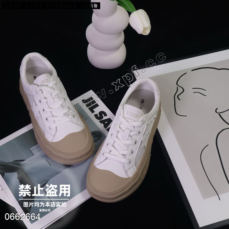 66顺品牌  单网小白鞋