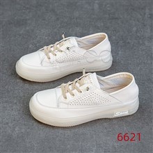 新款头层牛皮镂空休闲鞋6621
