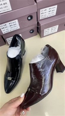 头层牛皮深口单鞋