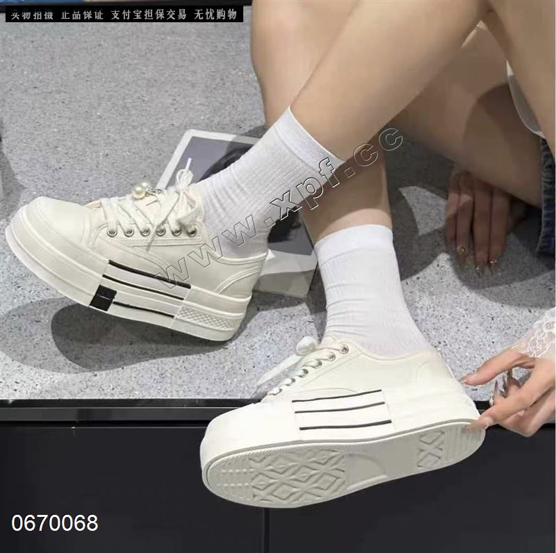 厚底韩版帆布鞋5715