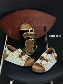 新款磨砂皮凉鞋1611
