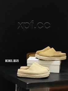 新款反绒皮编织勃肯拖 058-168