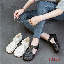 新款头层牛皮牛筋底女凉鞋  10350