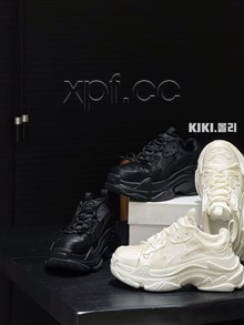 新款厚底丝绸巴黎世家休闲鞋 2076