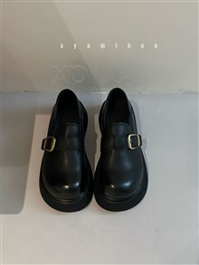 新款厚底二双大头博肯鞋单鞋 26172-2  跟高5CM