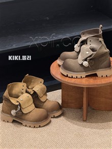 新款磨砂皮复古工装靴  35003   橡胶鞋底4.5cm