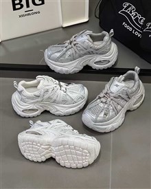 特价厚底休闲网鞋9271-8  白色 5-6 6-7 7-13 8-8 9-7 0-3 银色 5-1 6-2  7-5  9-7  0-3