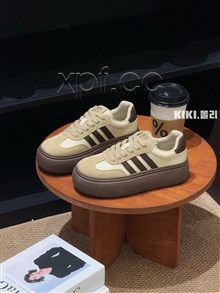 新款圣马丁艺术生美拉德厚底磨砂皮德训鞋  2741